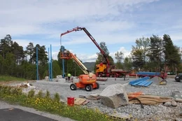Bygget begynner å reise seg