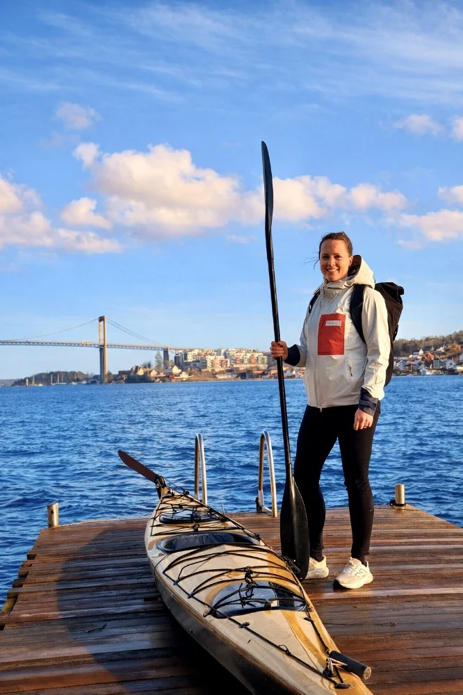 Anita er i gang – og padler til jobb